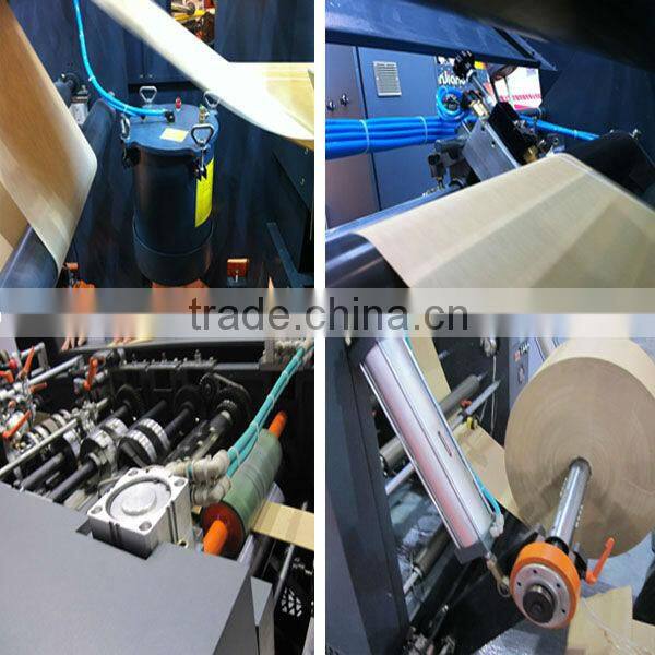 Roll Fed Block Bottom Paper Bag Making Machine