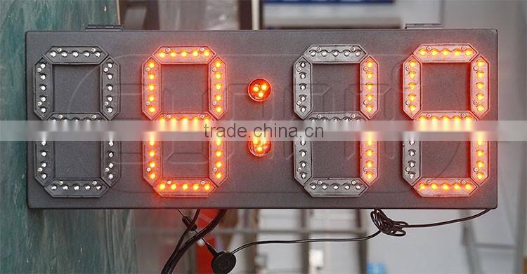 Iran 45Inch White Color 88:88 and 88:88:88 Time and temp led sign and digitals time clock