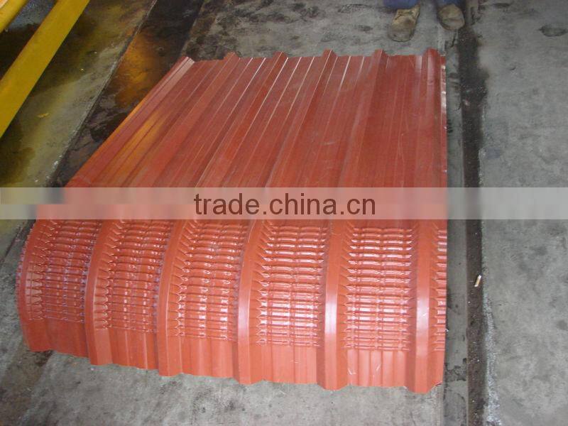 Building HT-760 Steel roof and wall curving tile making machine