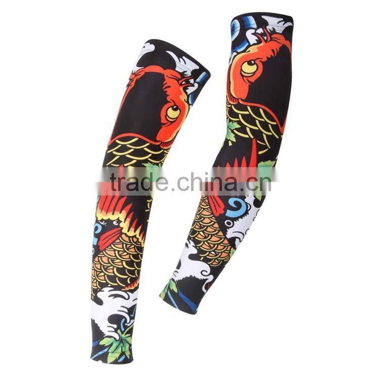 custom cycling arm sleeves sublimation compression arm sleeves