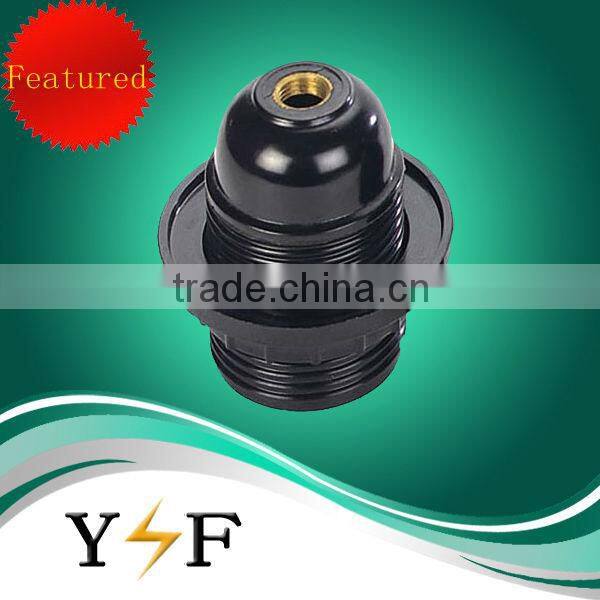 Black bakelite lampholder e27