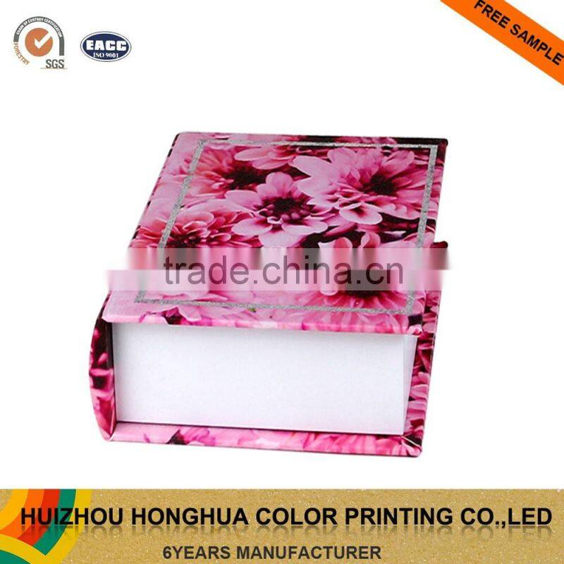 Custom Synthetic Leather Book Box Wooden Book Gift Box Packaging Box