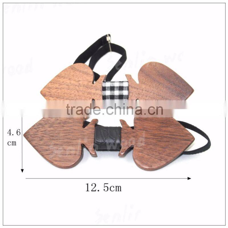 most popular customized wooden bow tie made in china