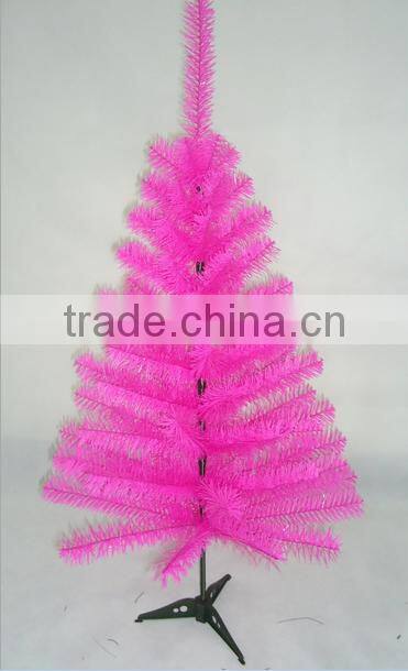 Gen exhibition 60 cm optical fiber tree shine led lights PVC small Christmas tree, Christmas decoration products for export
