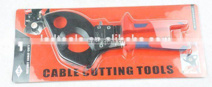LK-280 ratchet wire cable cutters dual material insualted handle 750AWG