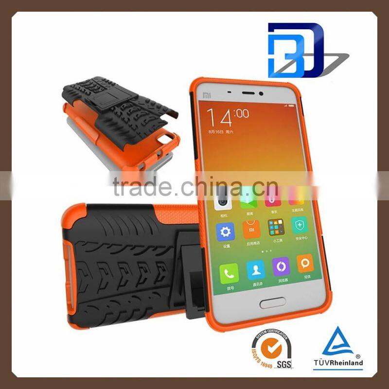Buy direct from china Slim 2 in 1 PC+TPU Hybird armor rugged case cover for Xiaomi 5 with stand, for Xiaomi 5 case