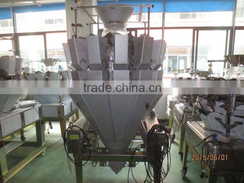 10 head multihead weigher for frozen pasta products