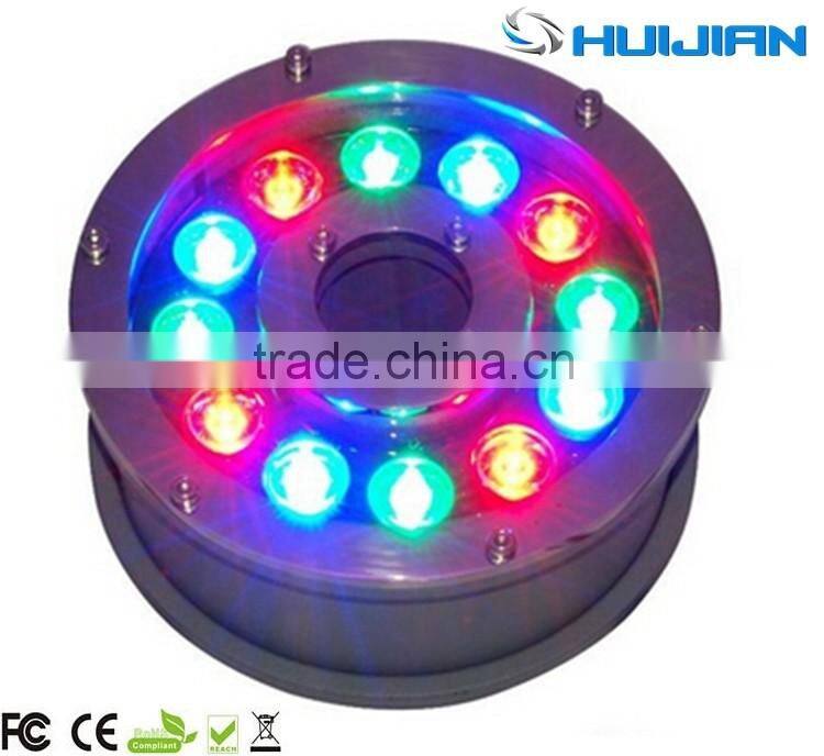 12W led underwater fountain light with stainless steel housing IP68