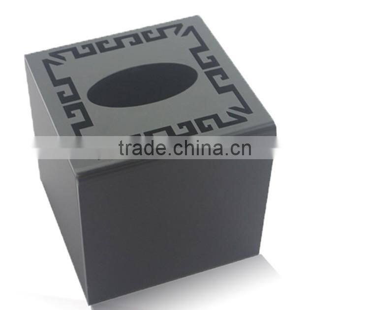 morden design handmade alibaba express acrylic household items black acrylic tissue box