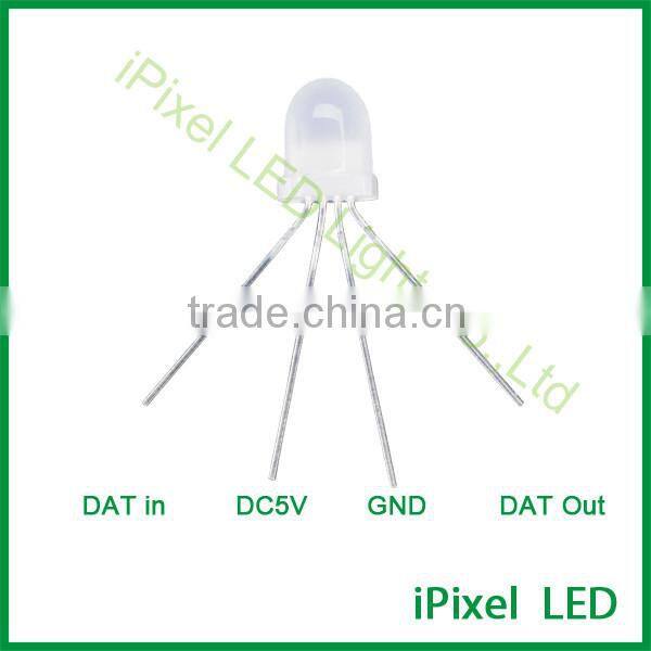 P9823 IC DIP 5mm RGB LED (fronsted)