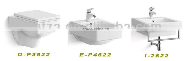F05 Hot selling ceramic round bowl shape basin, colored basin white inside and red outside wash basin