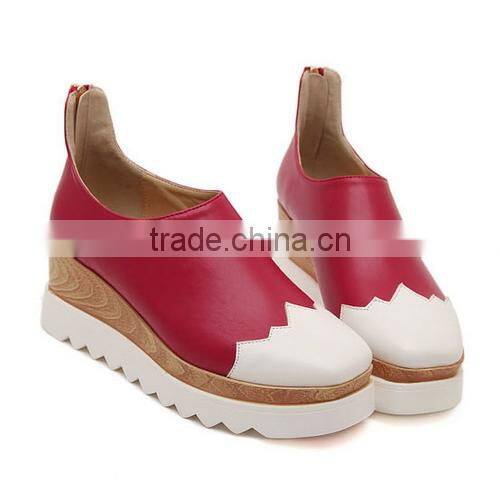 2015 Cheaper high quality double color outsole Casual shoes for woman beautiful double color leisure shoes for woman PM3903