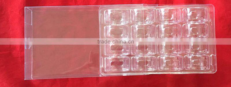 16 Pcs Clear Plastic Mcaron Box And Boxes Food pacakging