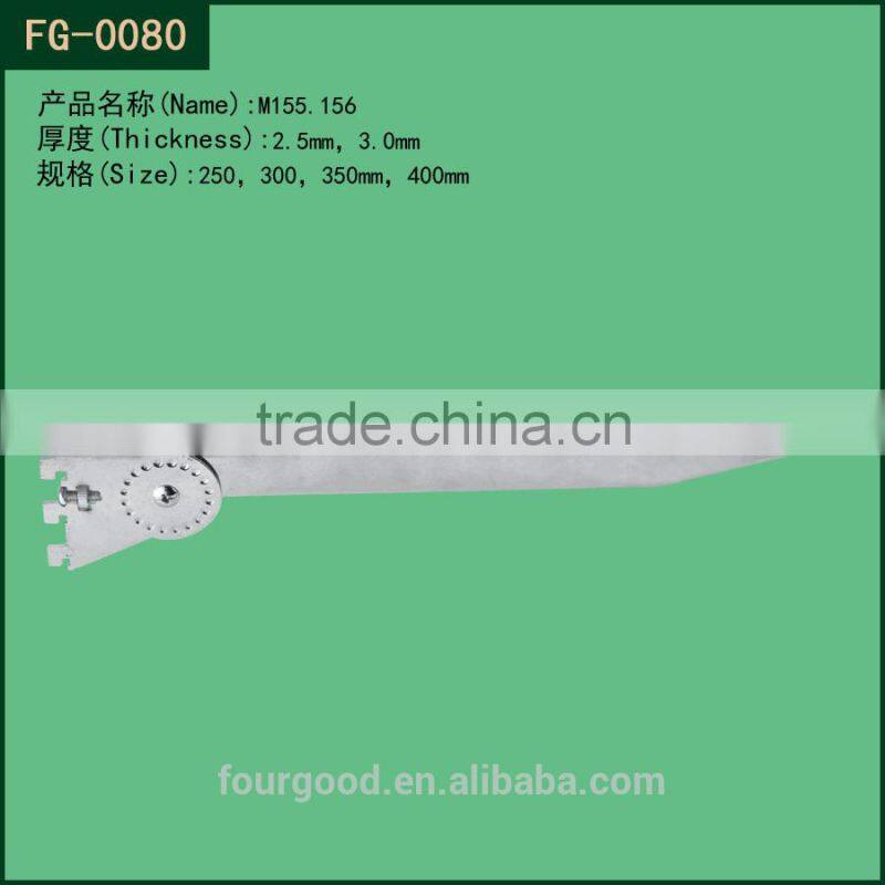 widely use Metal slatwall chrome shelf brackets