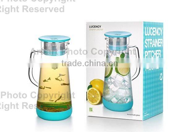 2015 new product original design fancy glass teapot