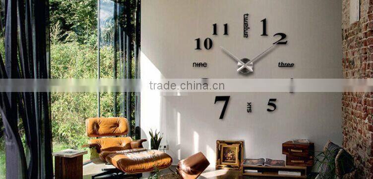 Excellent Luxury DIY 3D Wall Clock Mirror Stickers Watch!