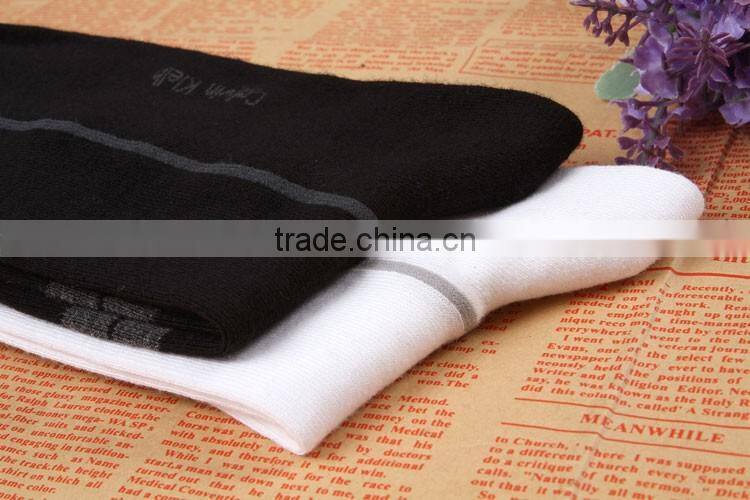 Custom UK Gentlemen Thin Ankle socks,Black and white color mens CK ankle socks