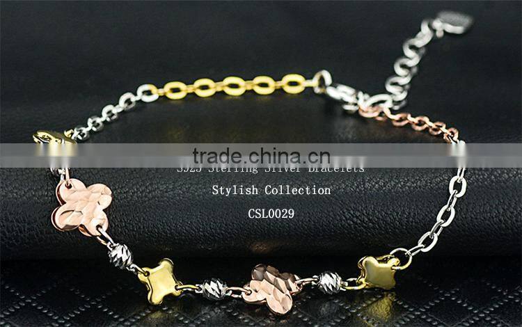 Wholesale low price mens bangles, gilt jewelry with base material of S925 sterling silver