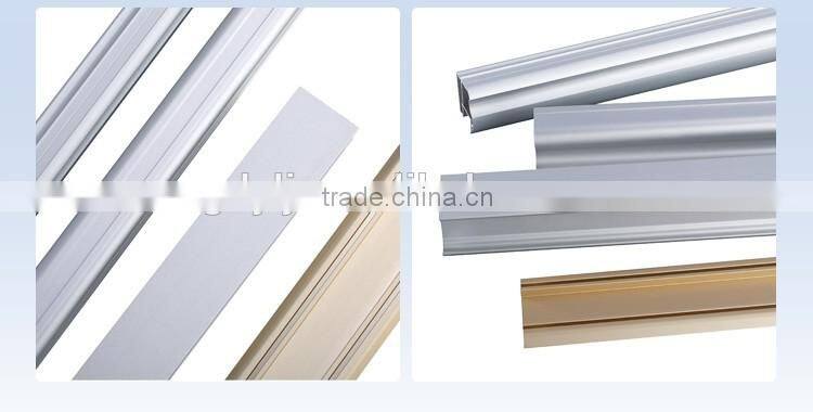 Modern design aluminum closet wardrobe sliding door decorative extrusion profile