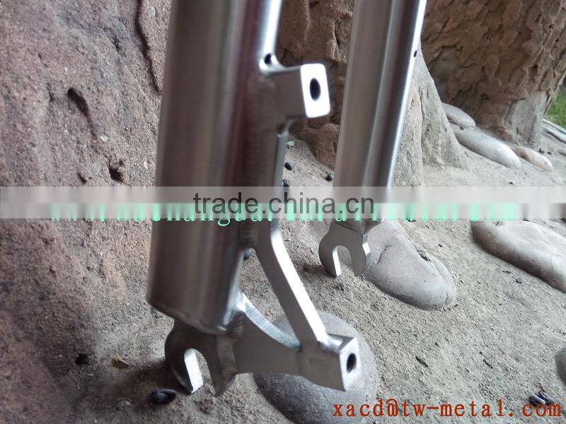 titanium bike fork with post mount brake road bike fork warranty life-time titanium bicycle fork