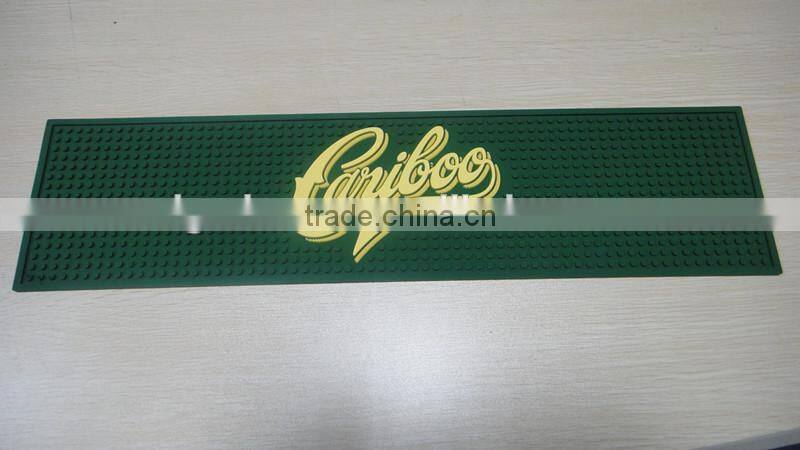 Eco-Friendly Soft Silicone PVC Logo Bar Rail Mats