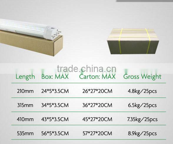 4 pins 2G11 led lighting tube