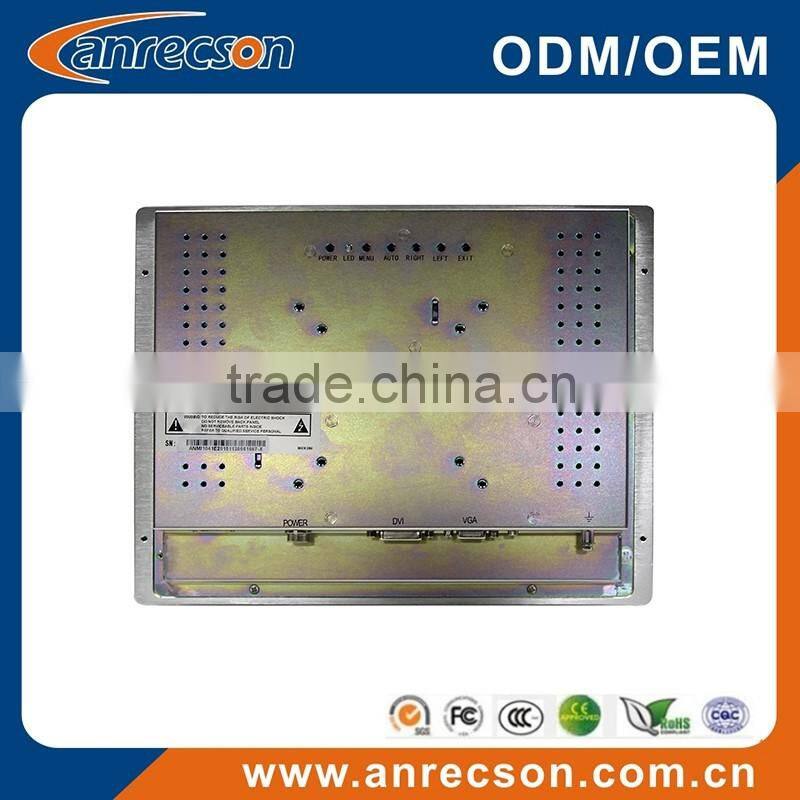 10.4" industrial touch monitor with aluminum bezel for industrial purpose