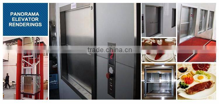 High reliable 100kg~500kg restaurant automatic food dumbwaiter lift