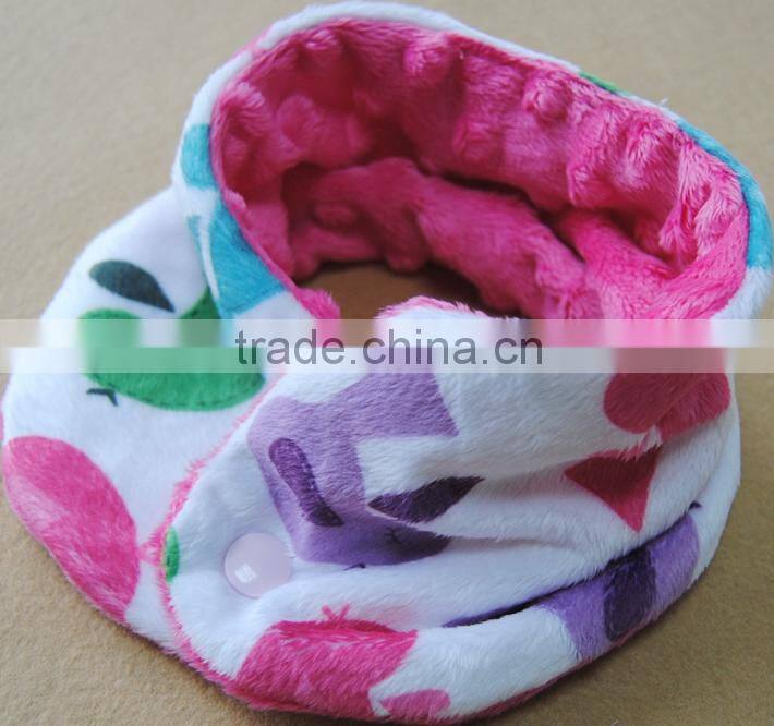 MOQ 10PCS New Arrival Minky Baby Winter Neck Scarf For Christmas Gift