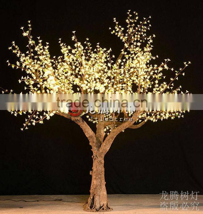 New products 2016 nature trunk Warm white led cherry blossom tree light