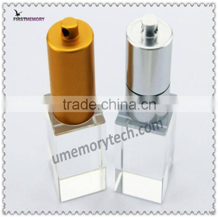 2017 new gift 3D logo printed crystal glass16 usb flash drive 512