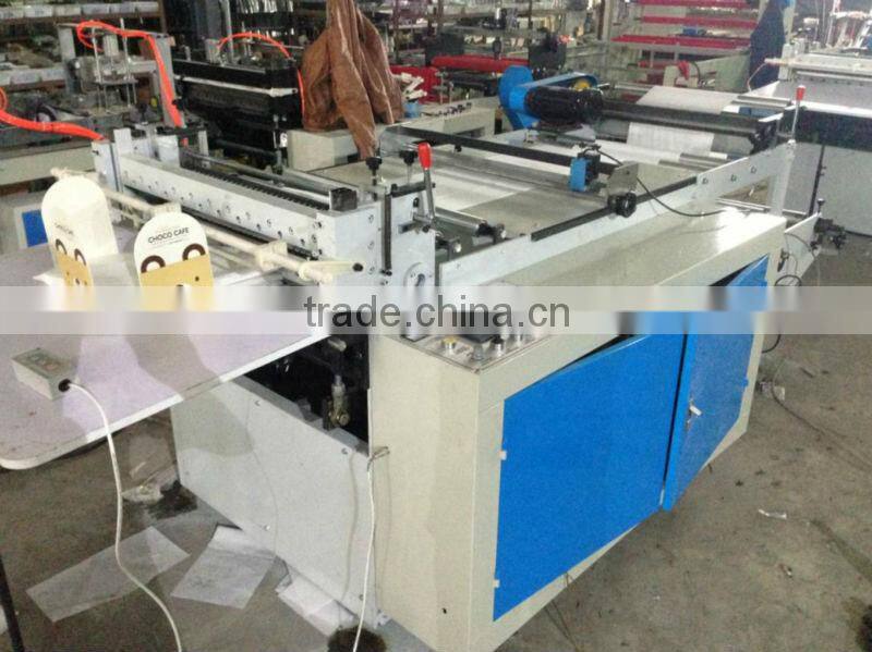 Compact type food grade paper roll slitting and cutting machine