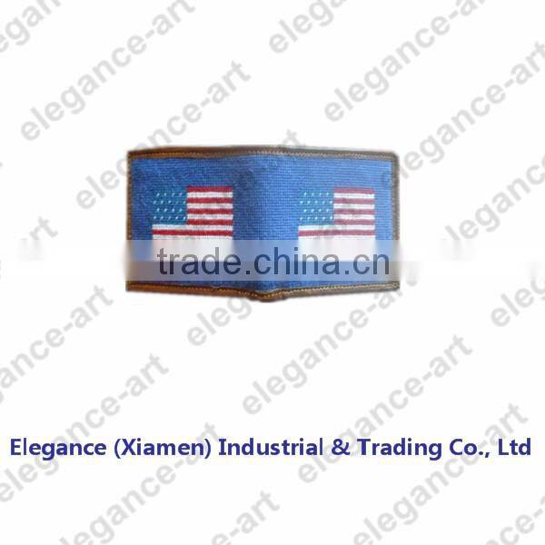 Custom handmade needlepoint wallet in China