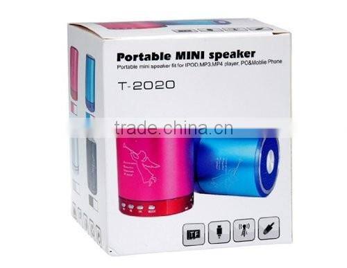 T-2020 Fashion Portable Rechargeable Mini Speaker with Powerful and Clear Sound