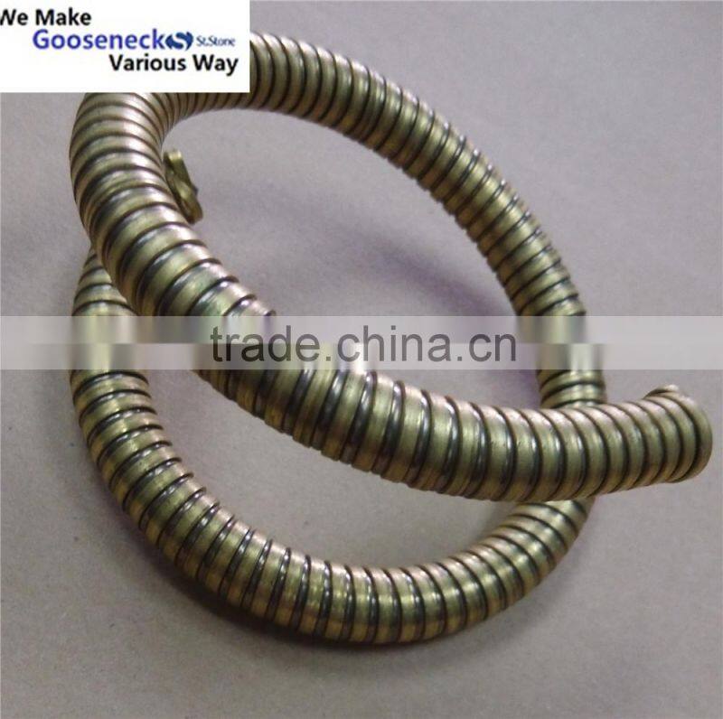 Custom retro LED bronze gooseneck tube