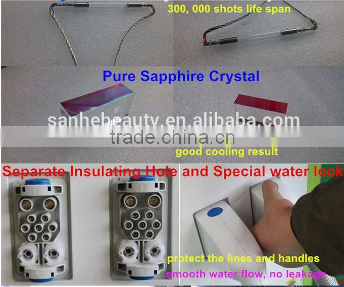 2016 professional portable SHR for hair removal and skin rejuvenation/ hair removal electrolysis machine/ hair remover with puls