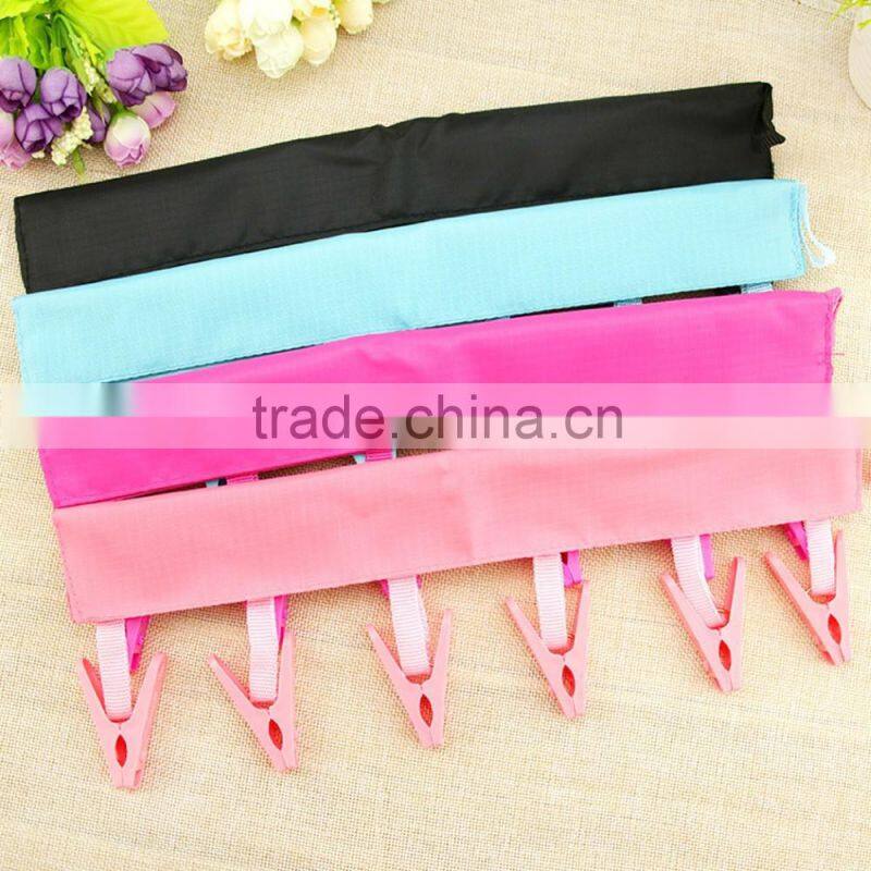 Cloth Hangers Folding Hangers Portable Pant Hangers Outdoor Camping Folding Hangers Plastic Clothing Travel Foldable Hanger