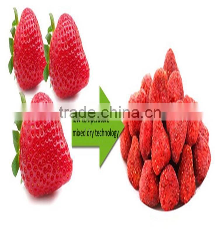natural strawberry chips mixed with breakfast cereal
