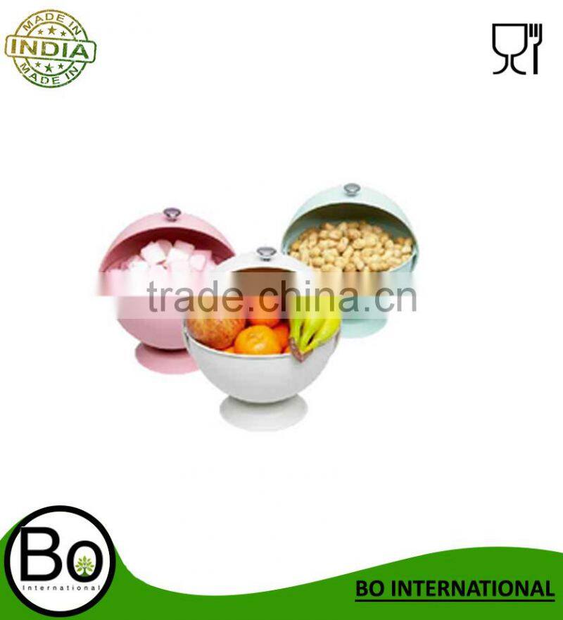 stainless steel sugar bowl with spray paint/sugar bowl