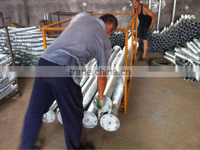 Hot dippd Galvanized Gound Screw For Solar Mounting Rack System