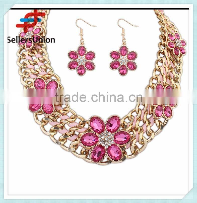 No.1 yiwu & ningbo exporting commission agent wanted fashion luxury costume heavy african jewelry sets necklace set