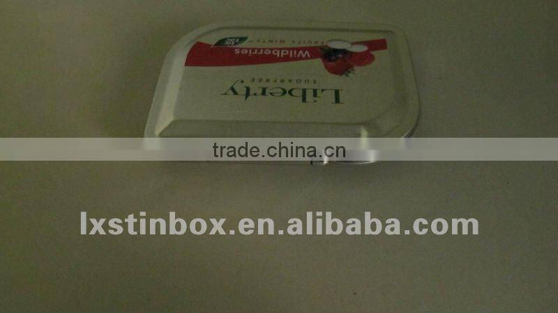 with hinged lid mint tin box