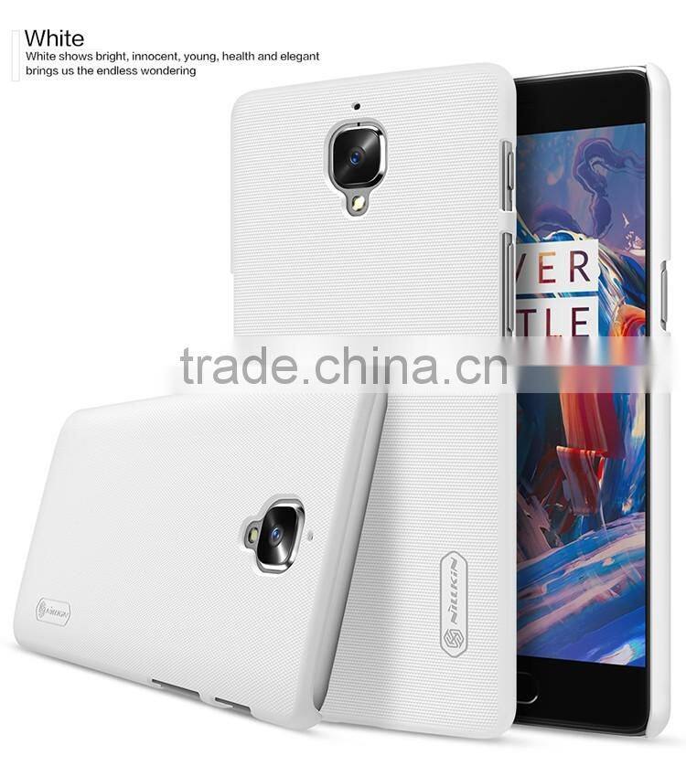 2016 ORIGINAL Nillkin Super Frosted Shield Case Back Cover For OnePlus 3 High Quality BACK COVER FREE LCD PROTECTOR INSIDE