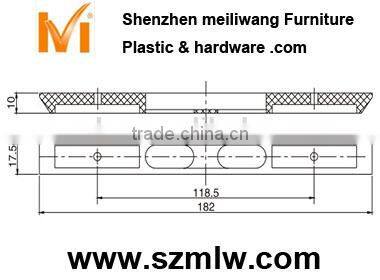 funiture foot strip type gasket fitting