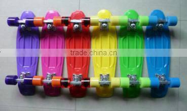 plastic skateboard, 22''X6'' plastic skateboard