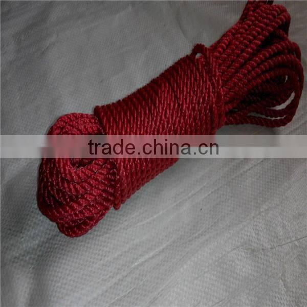 3 strand 4mm twisted polyethylene fishing rope nylon rope