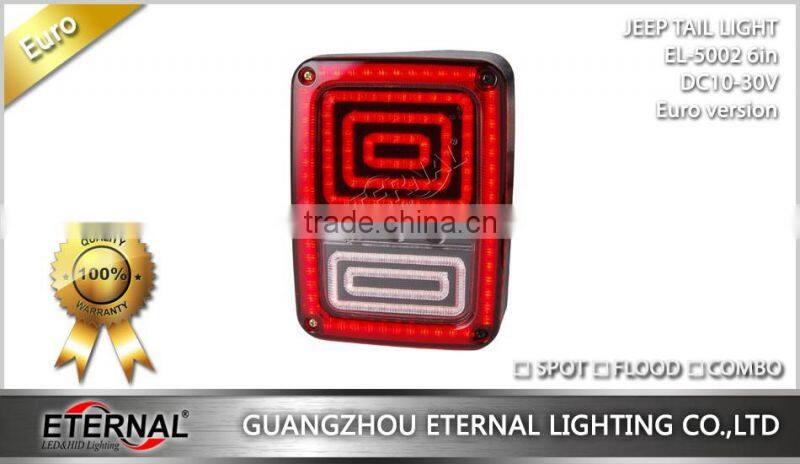 4x4 offroad Jeep Wranger JK SKU 07-15 multi-functions LED tail light amber red white lamp