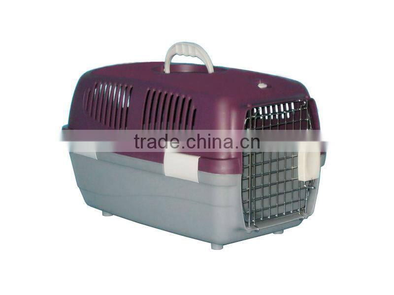 pet supplies wire plastic dog carrier for traveling