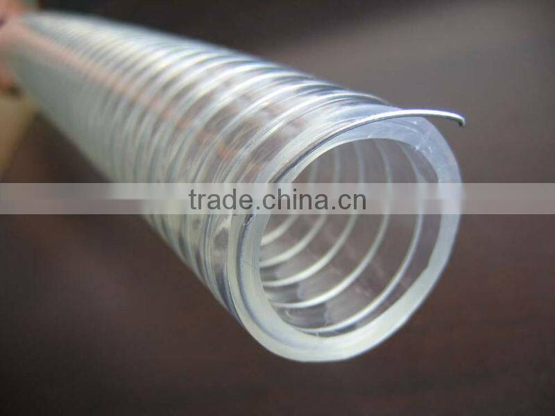 PVC steel wire reinforced spring Hose