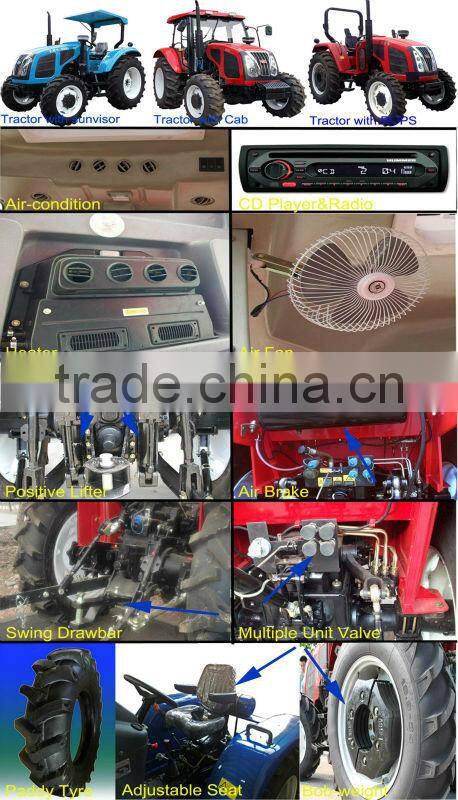 Famous Chinese Qian Liniu704 agriculture farm tractor with updated engine in high efficiency in cheap price